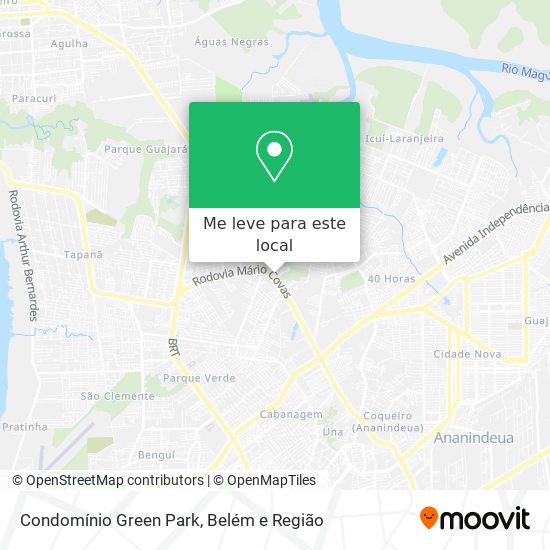 Condomínio Green Park mapa