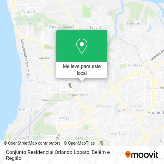 Conjunto Residencial Orlando Lobato mapa