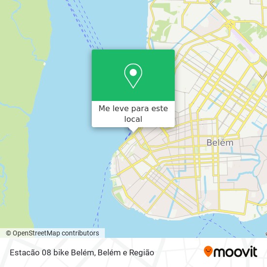 Estacão 08 bike Belém mapa