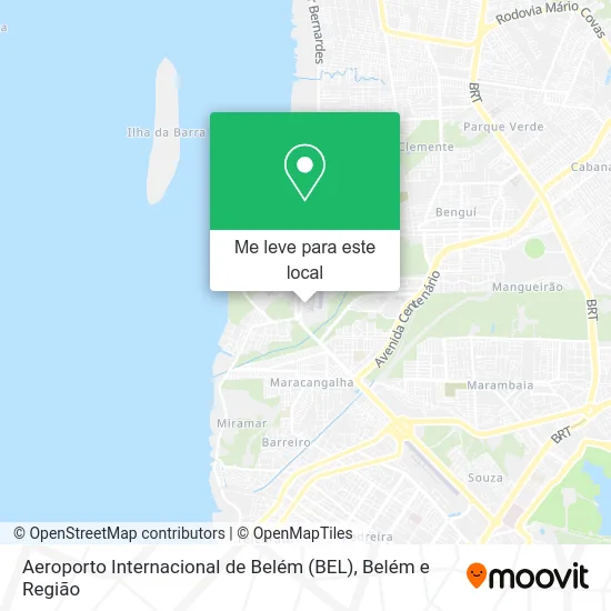 Aeroporto Internacional de Belém (BEL) mapa