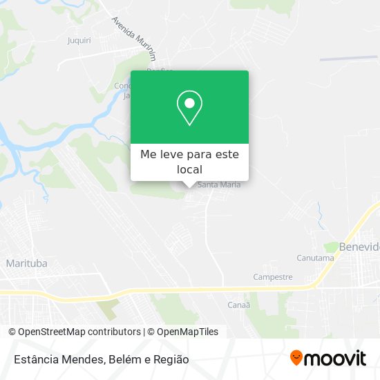 Estância Mendes mapa