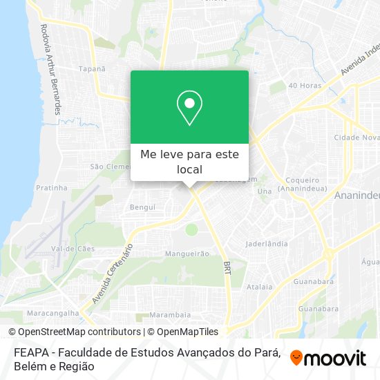 FEAPA - Faculdade de Estudos Avançados do Pará mapa