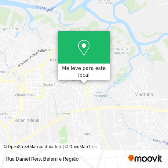 Rua Daniel Reis mapa