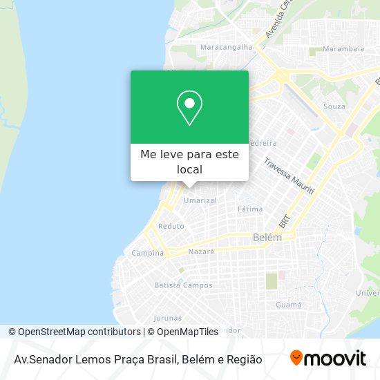 Av.Senador Lemos Praça Brasil mapa