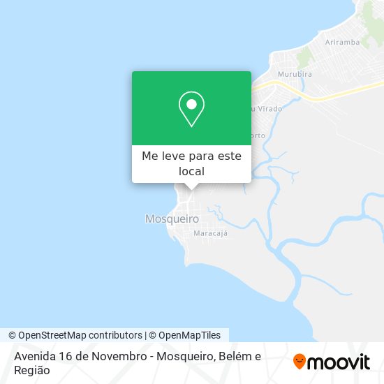 Avenida 16 de Novembro - Mosqueiro mapa