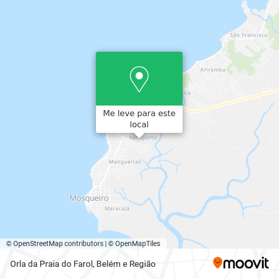 Orla da Praia do Farol mapa