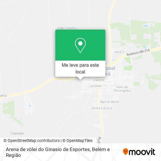 Arena de vôlei do Ginasio de Esportes mapa