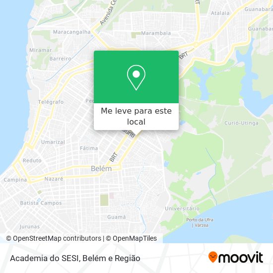 Academia do SESI mapa