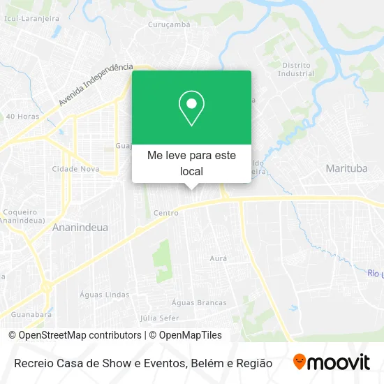Recreio Casa de Show e Eventos mapa