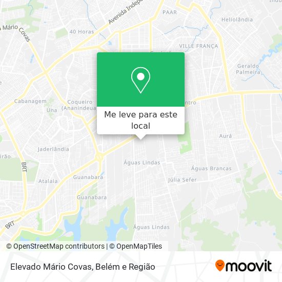 Elevado Mário Covas mapa