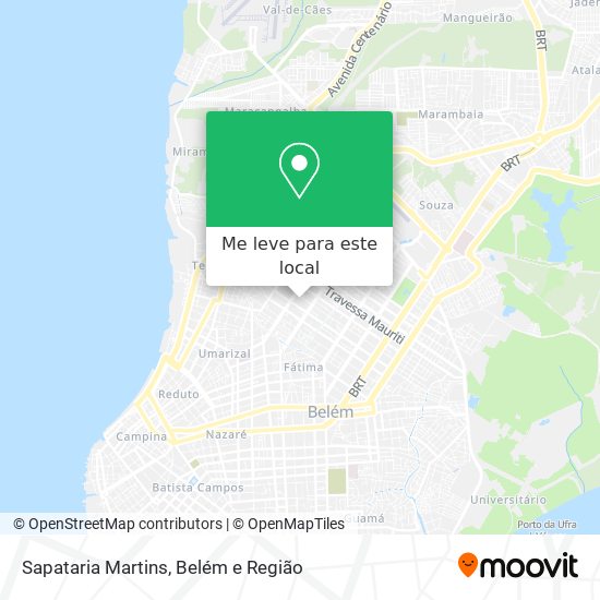 Sapataria Martins mapa
