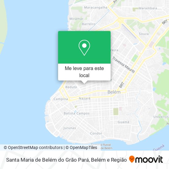 Santa Maria de Belém do Grão Pará mapa