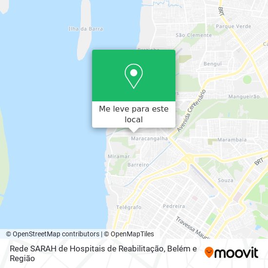 Rede SARAH de Hospitais de Reabilitação mapa