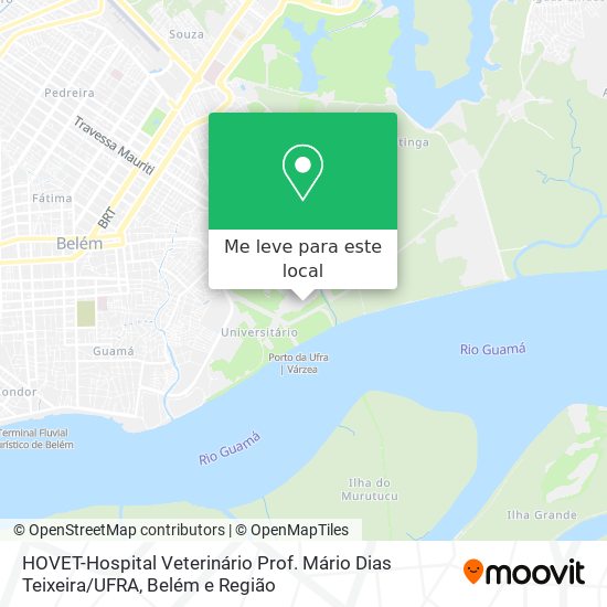 HOVET-Hospital Veterinário Prof. Mário Dias Teixeira / UFRA mapa