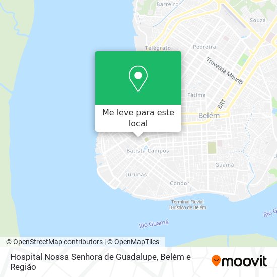 Hospital Nossa Senhora de Guadalupe mapa