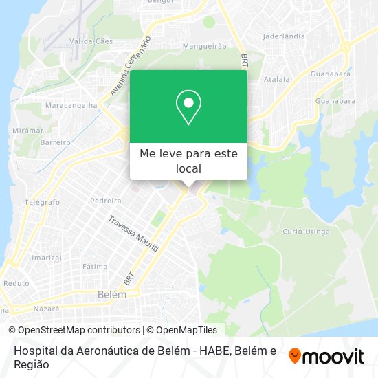 Hospital da Aeronáutica de Belém - HABE mapa