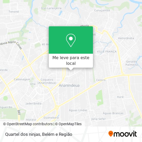 Quartel dos ninjas mapa