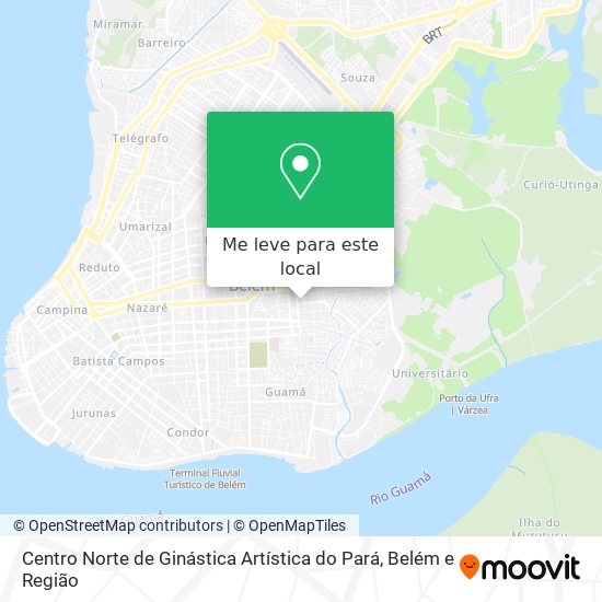 Centro Norte de Ginástica Artística do Pará mapa