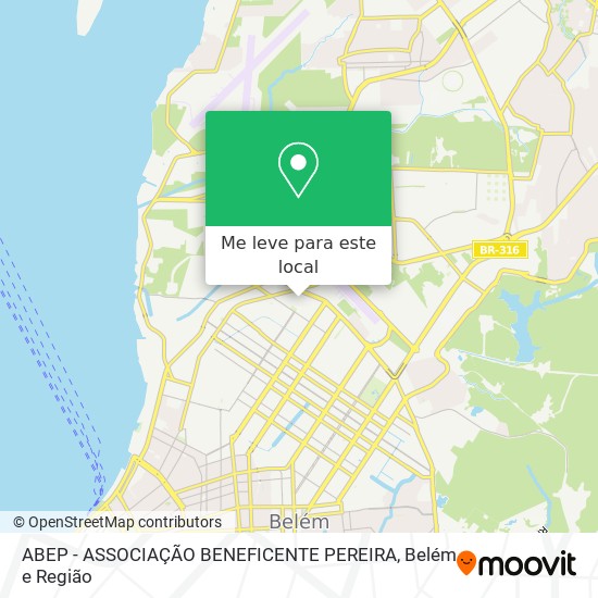 ABEP - ASSOCIAÇÃO BENEFICENTE PEREIRA mapa
