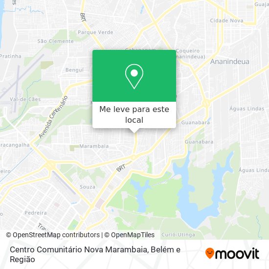 Centro Comunitário Nova Marambaia mapa