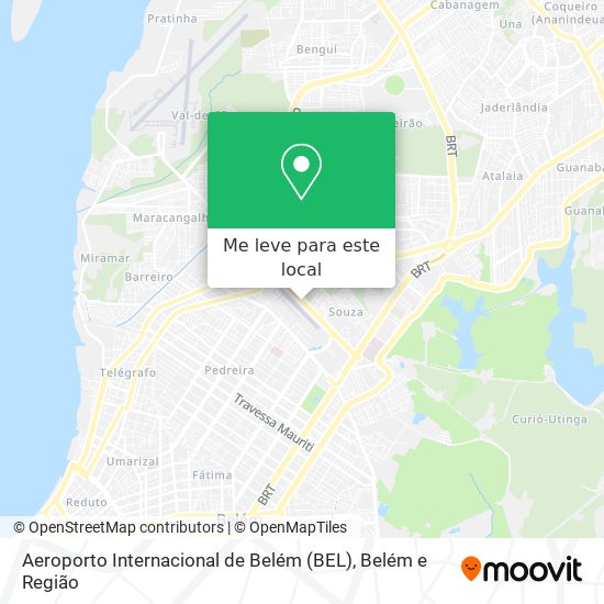 Aeroporto Internacional de Belém (BEL) mapa