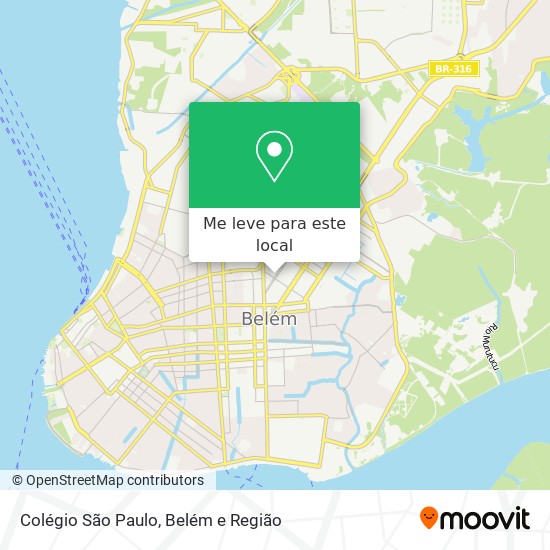 Colégio São Paulo mapa