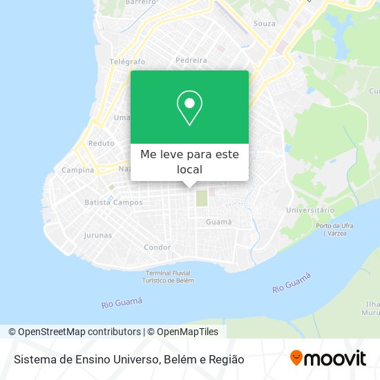 Sistema de Ensino Universo mapa
