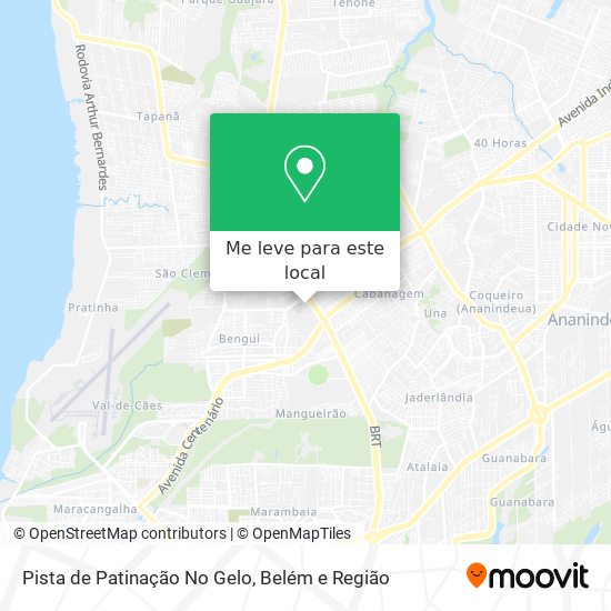 Pista de Patinação No Gelo mapa