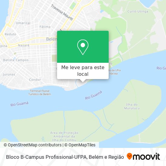 Bloco B-Campus Profissional-UFPA mapa