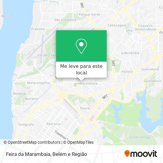 Feira da Marambaia mapa