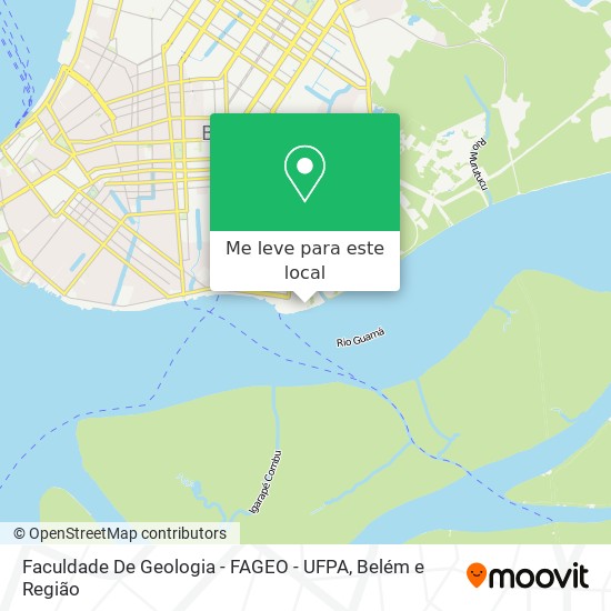 Faculdade De Geologia - FAGEO - UFPA mapa