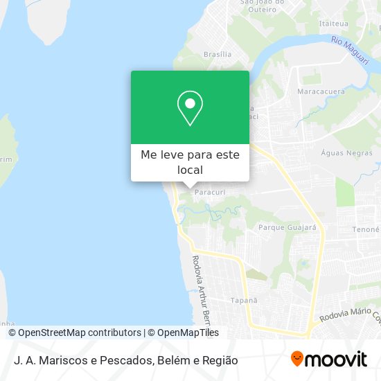 J. A. Mariscos e Pescados mapa