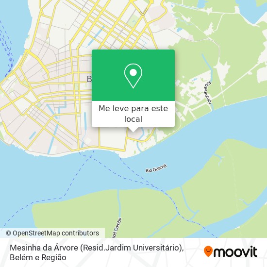 Mesinha da Árvore (Resid.Jardim Universitário) mapa