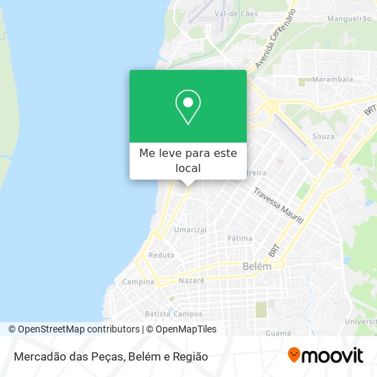 Mercadão das Peças mapa