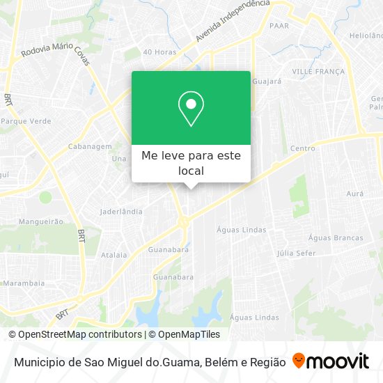 Municipio de Sao Miguel do.Guama mapa