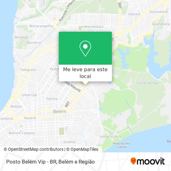 Posto Belém Vip - BR mapa