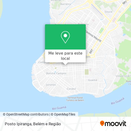 Posto Ipiranga mapa