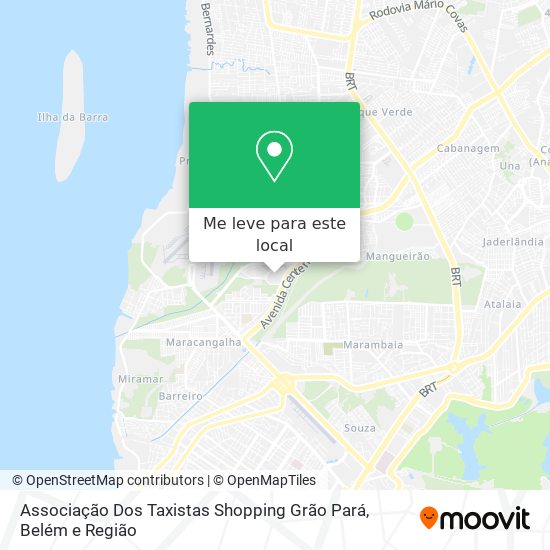 Associação Dos Taxistas Shopping Grão Pará mapa