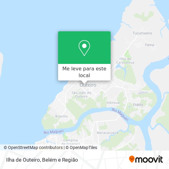 Ilha de Outeiro mapa