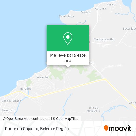 Ponte do Cajueiro mapa