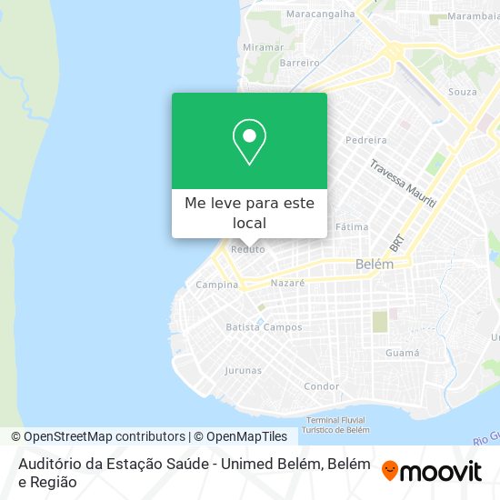 Auditório da Estação Saúde - Unimed Belém mapa