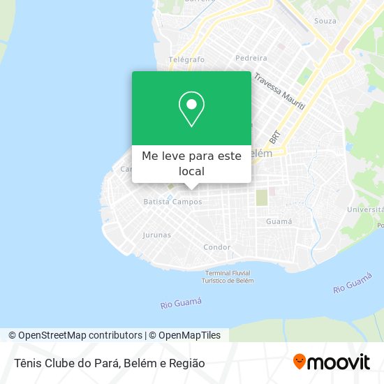 Tênis Clube do Pará mapa