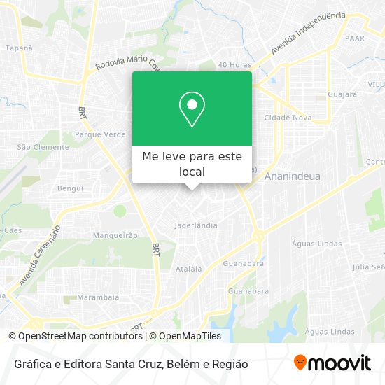Gráfica e Editora Santa Cruz mapa