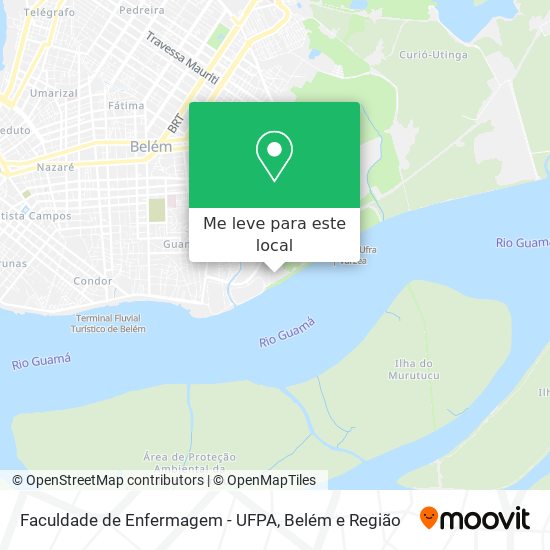 Faculdade de Enfermagem - UFPA mapa