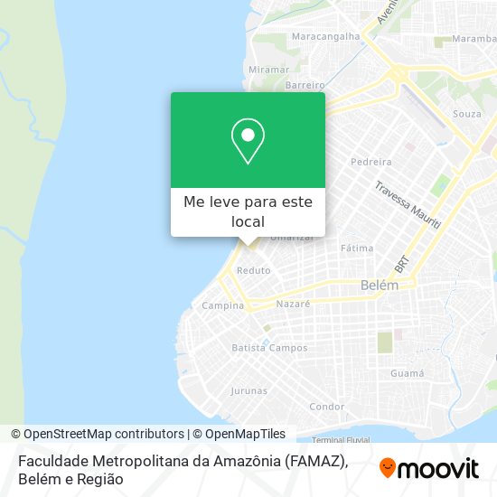 Faculdade Metropolitana da Amazônia (FAMAZ) mapa
