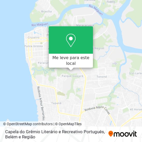 Capela do Grêmio Literário e Recreativo Português mapa
