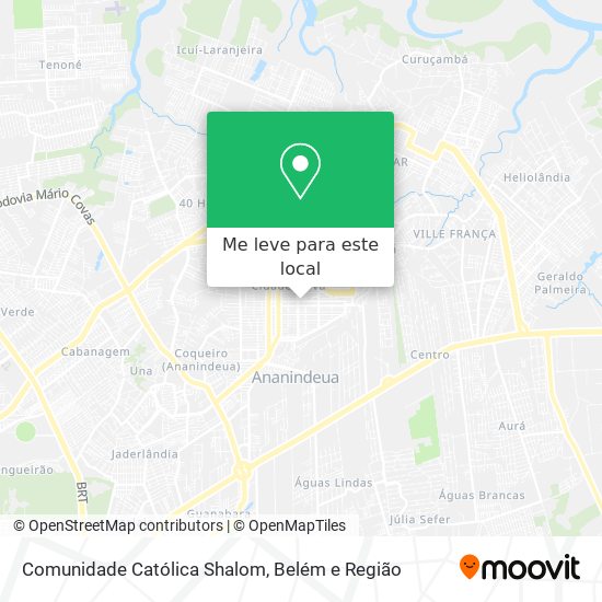 Comunidade Católica Shalom mapa