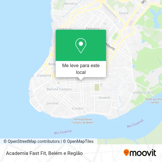 Academia Fast Fit mapa