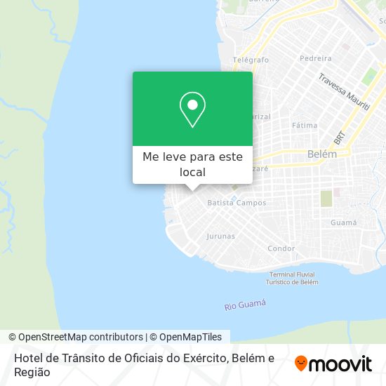 Hotel de Trânsito de Oficiais do Exército mapa