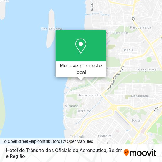 Hotel de Trânsito dos Oficiais da Aeronautica mapa